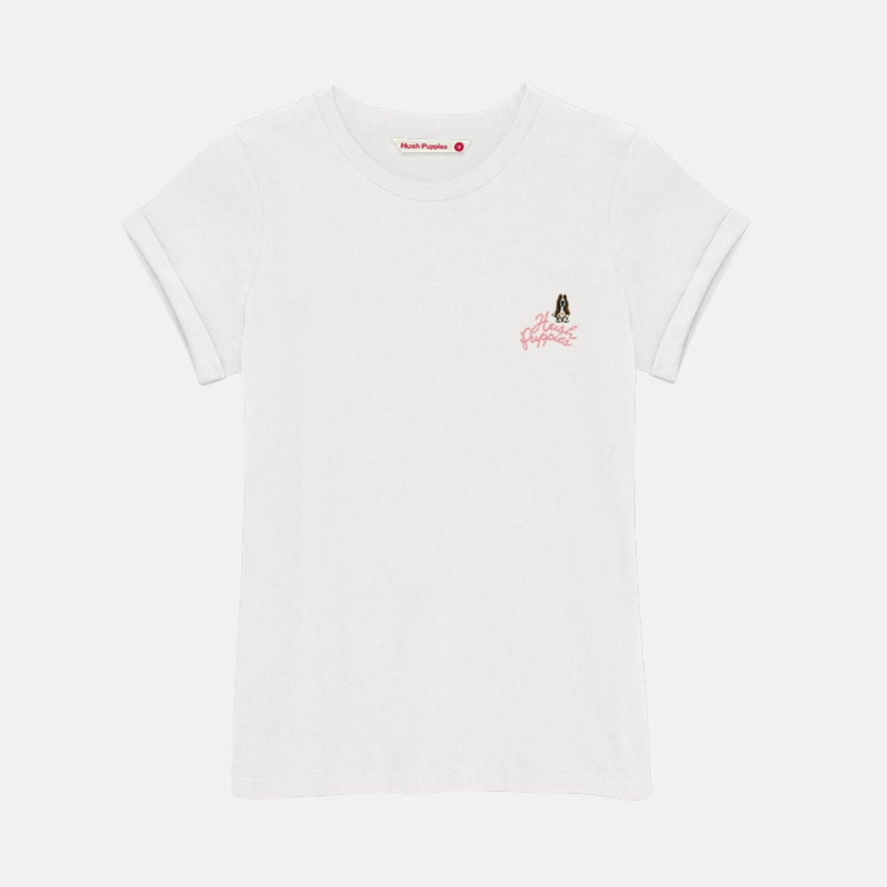 Ladies' Round Neck Basic Tee With Embroidery | A Line | HLT409441