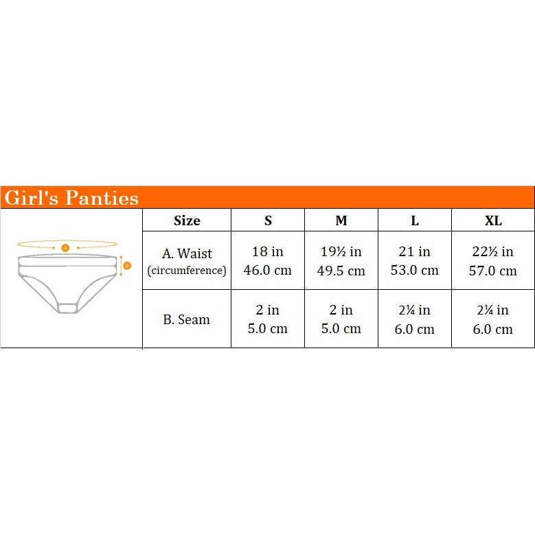 3pcs Girls' Panties | Bamboo Spandex | Mini | HGU277538