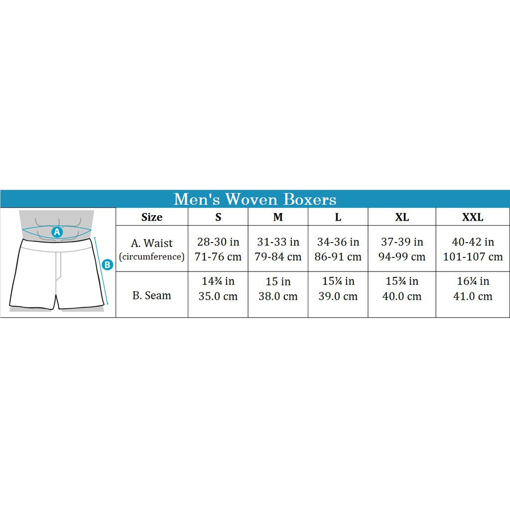 1pc Men's Woven Boxer Shorts | Cotton Blend | HMX807076