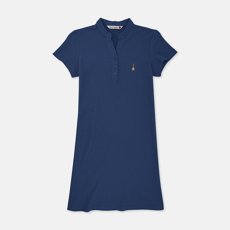 Ladies' Polo Dress with Small Dog | Pique Cotton | HLD278468