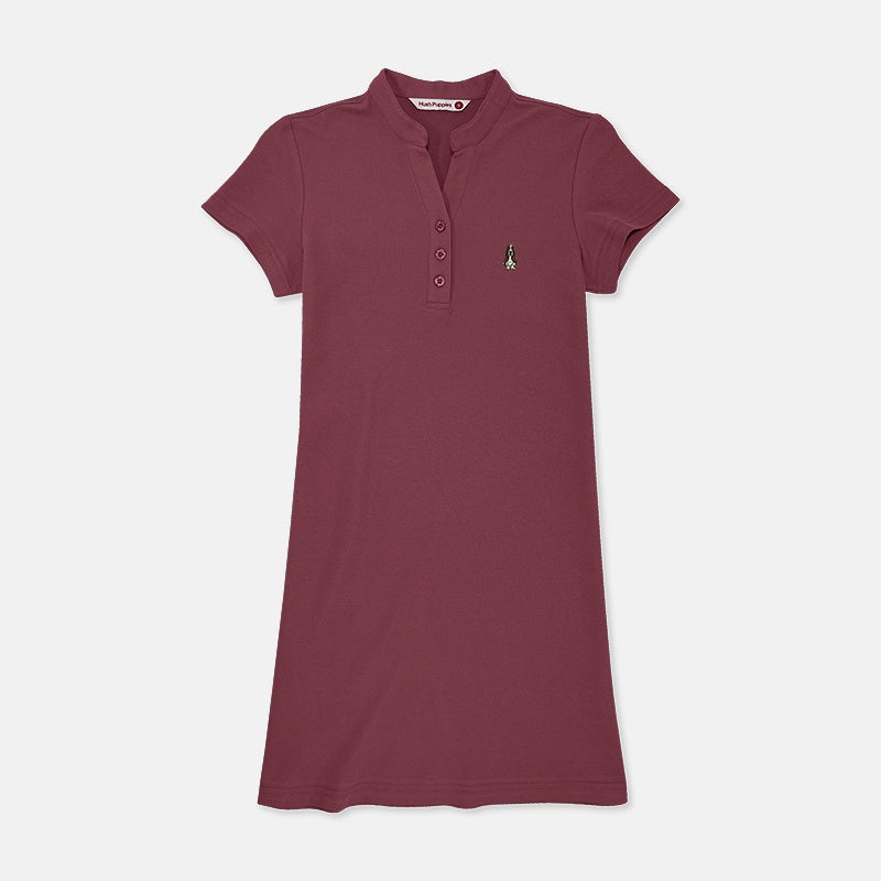 Ladies' Polo Dress with Small Dog | Pique Cotton | HLD278468