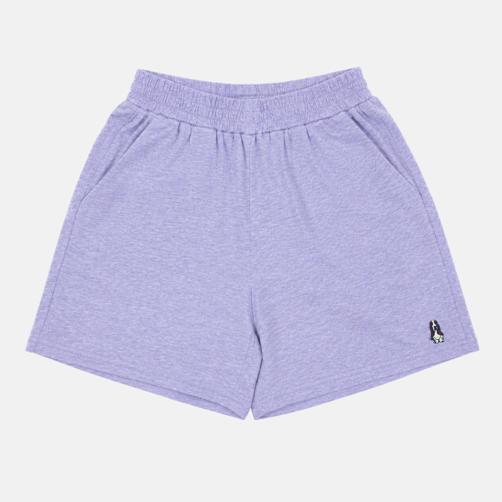 Ladies' Easy Shorts Melange | 100% Cotton | HLM509844