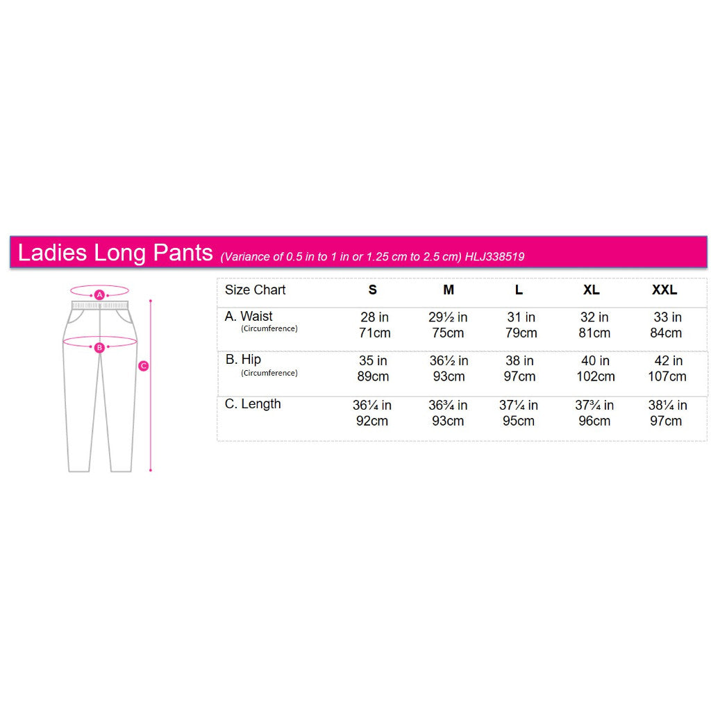 Ladies' Terry Yoga Pants With Logo Embroidery | Cotton Spandex | HLJ338519