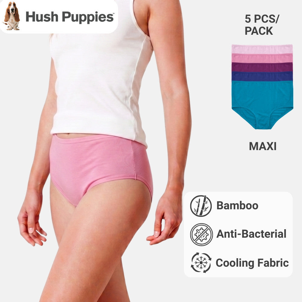Bamboo Maxi 5pcs Ladies Panties HLU409024