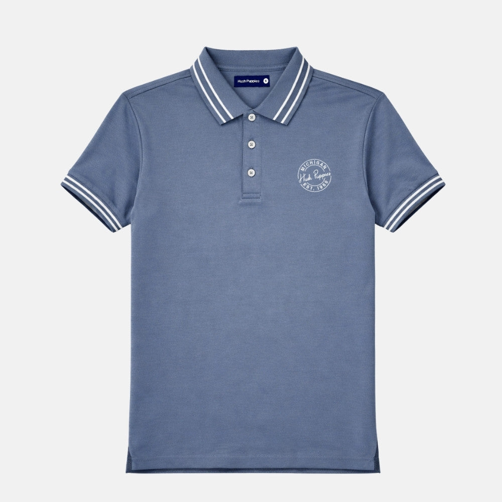 Men's Regular Fit Fashion Polo | Cotton | HMP579796