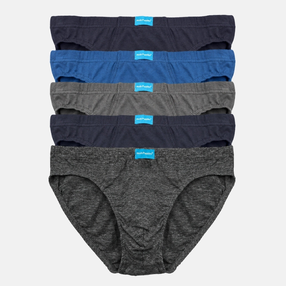 5pcs Men's Briefs | Cotton Jersey | Low Rise Mini | HMB679424