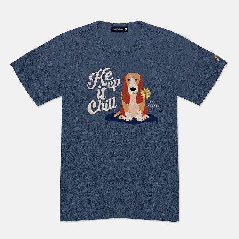 Men's Round Neck Couple Graphic Tee | 100% Cotton | HMT579824
