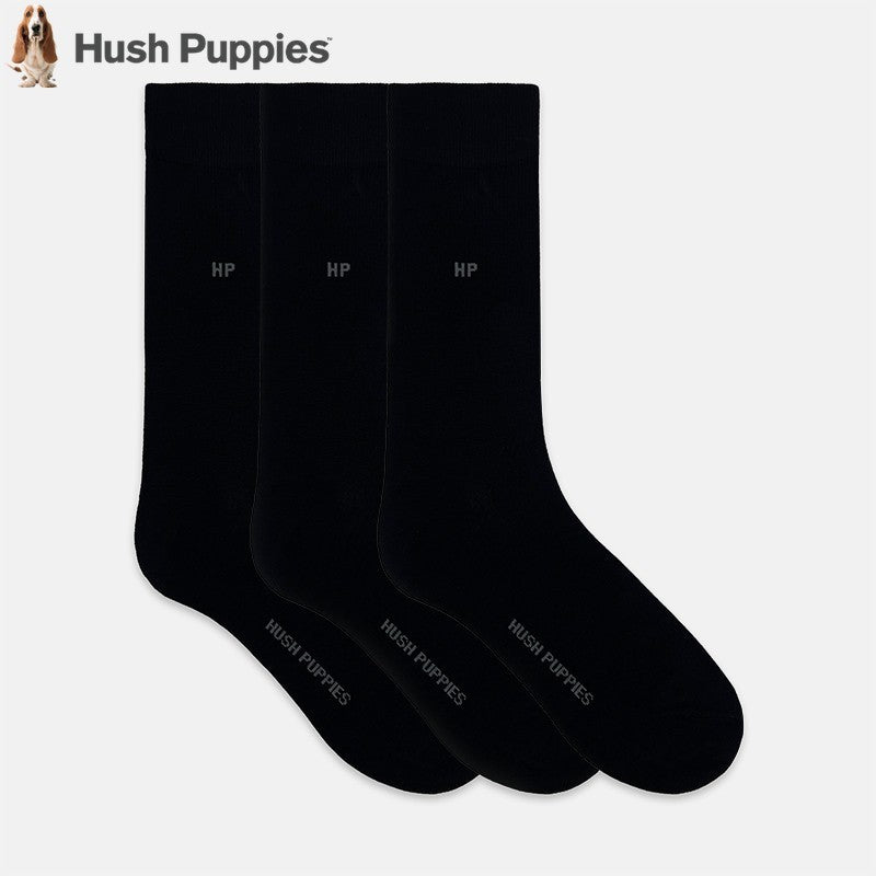 3prs Men Full Length Plain Socks | Bamboo Spandex | HMS409465