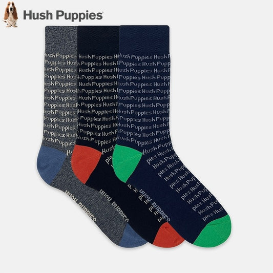 3prs Men Full Print Full Length Socks | Cotton Spandex | HMS479553