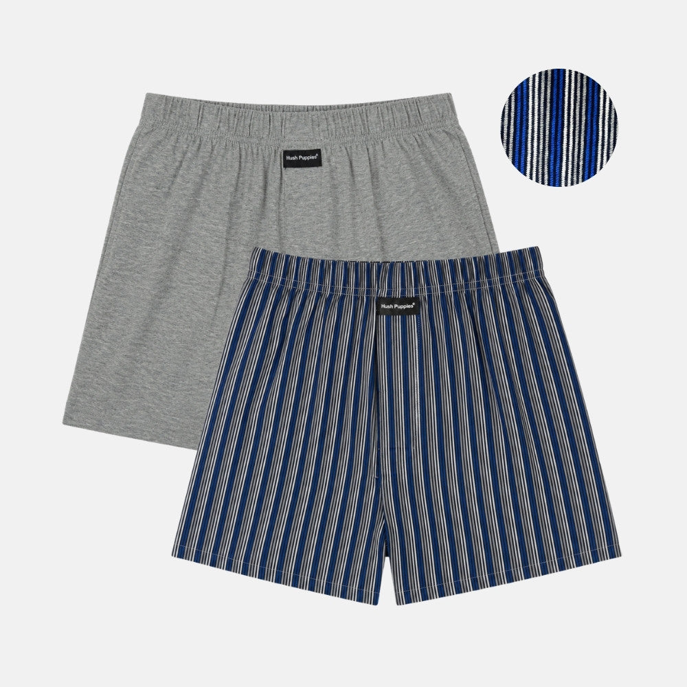 Men's 2pcs Knit Boxer Shorts | HMX639858