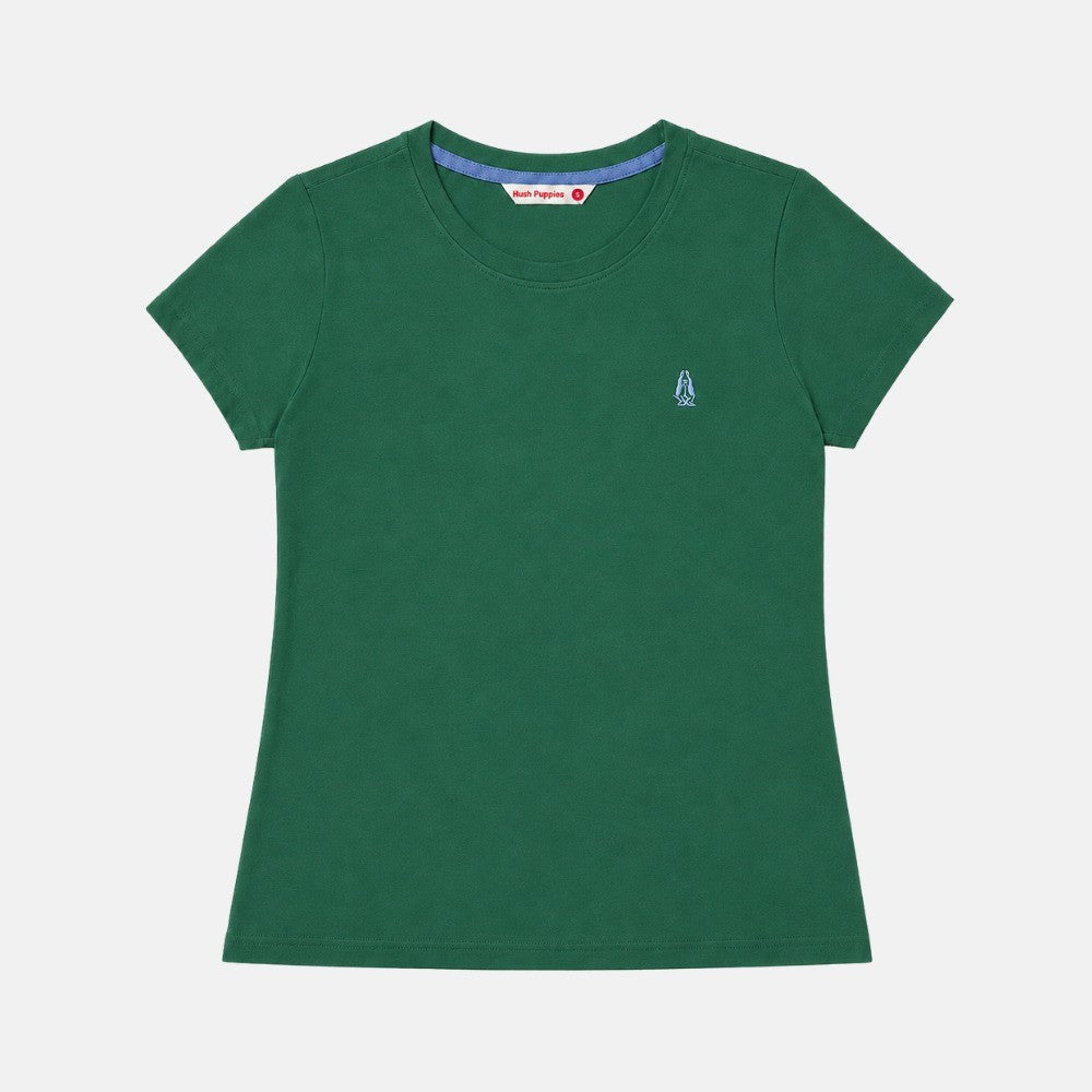Women's Round Neck Basic Tee | 100% Cotton | HLT619865