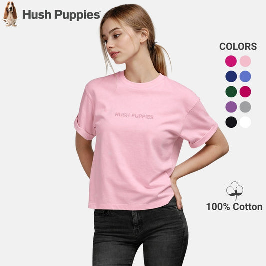 Hush Puppies Ladies Boxy Tee | 100% Cotton | HLT609873