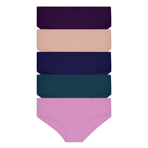 Cotton Spandex Midi 5pcs Ladies Panties HLU008958