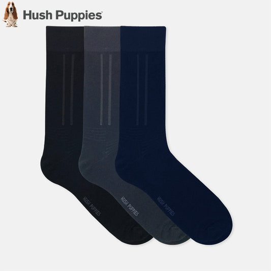 3prs Men Full Length Socks | Cotton Elastane | HMS907274