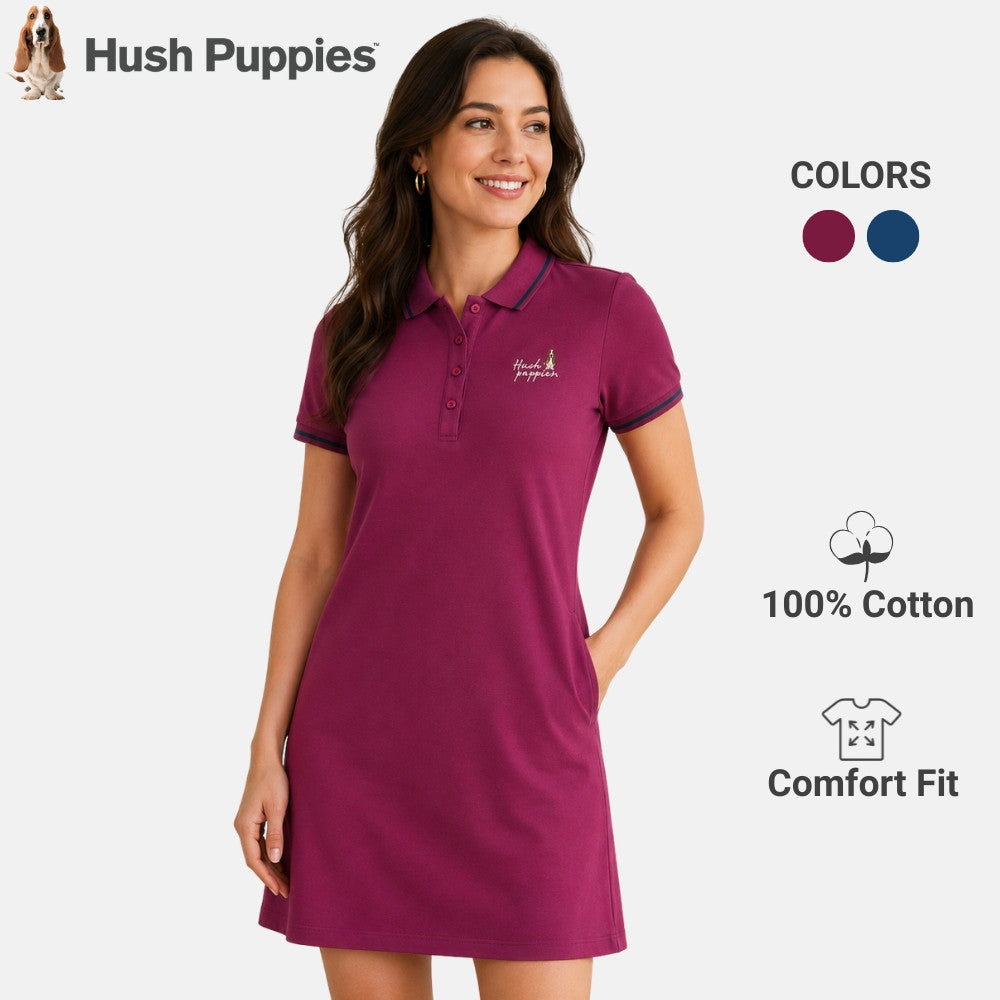 Ladies' Badges Polo Dress | 100% Cotton | HLD479602