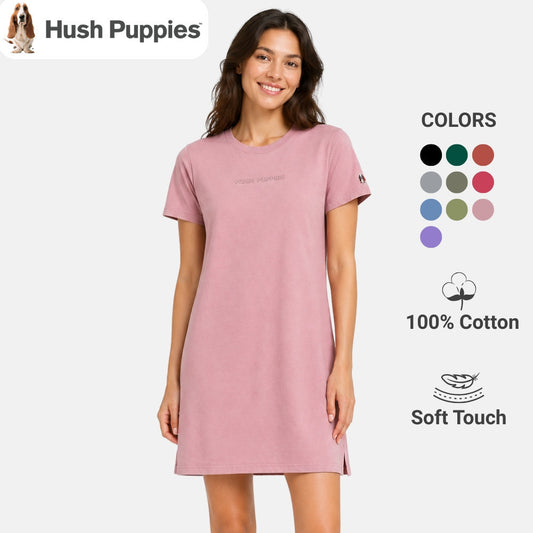 Hush Puppies Ladies Short Sleeve Jersey Dress | HLD619855