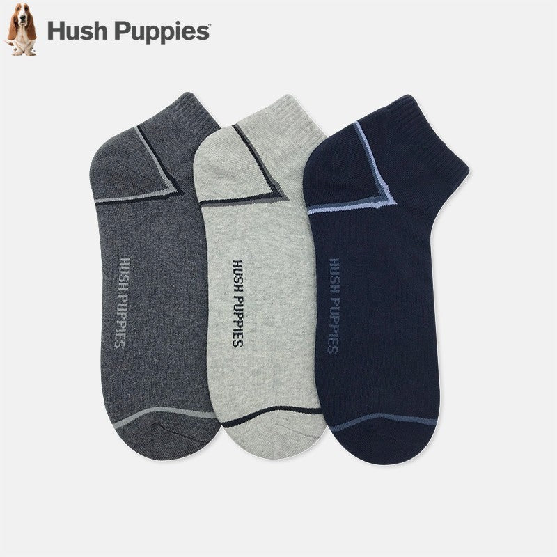 3prs Men Big Foot Ankle Socks | Cotton Elastane | HMS351194