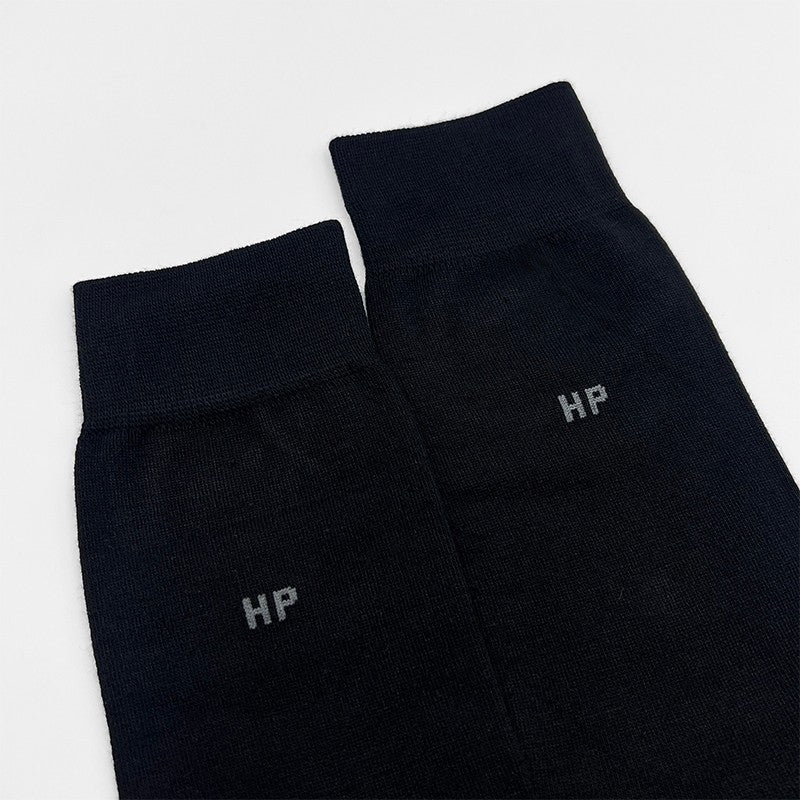3prs Men Full Length Plain Socks | Bamboo Spandex | HMS409465