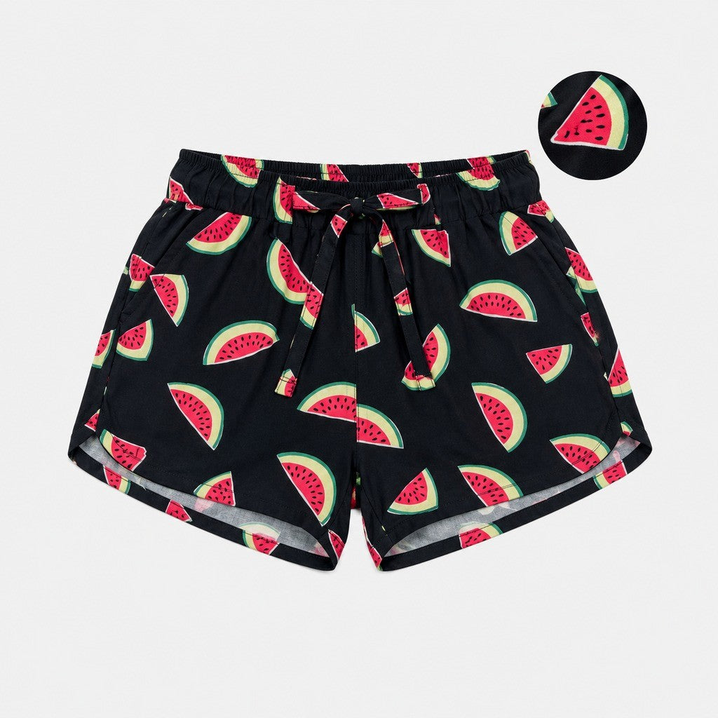 Ladies' Full Print Shorts | Cotton | HLM559690
