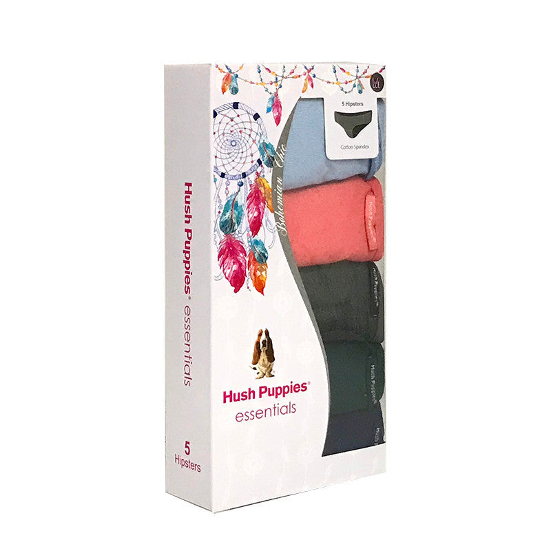 Cotton Spandex Hipster 5pcs Ladies Panties HLU008953