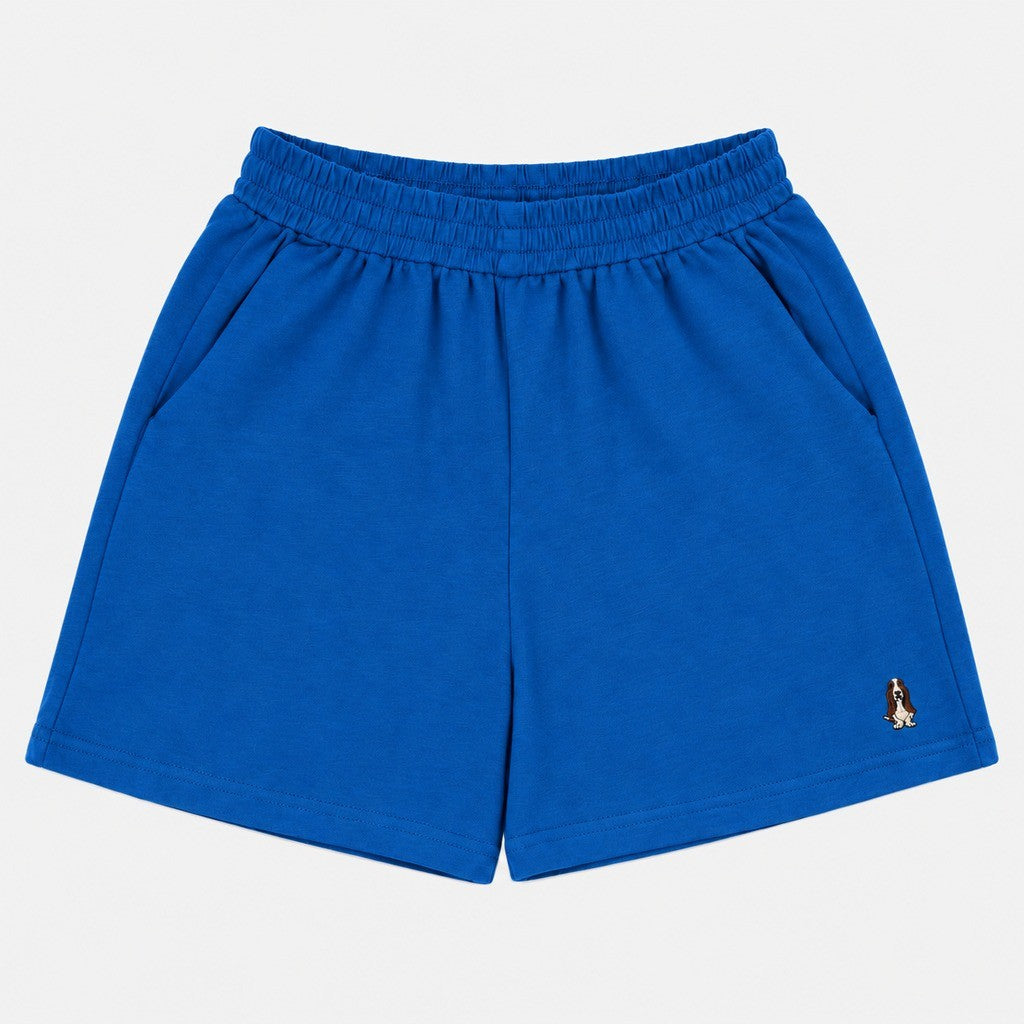 Ladies' Easy Shorts Solid | 100% Cotton | HLM609867 - BLU