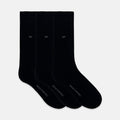 3prs Men Full Length Plain Socks | Bamboo Spandex | HMS409465