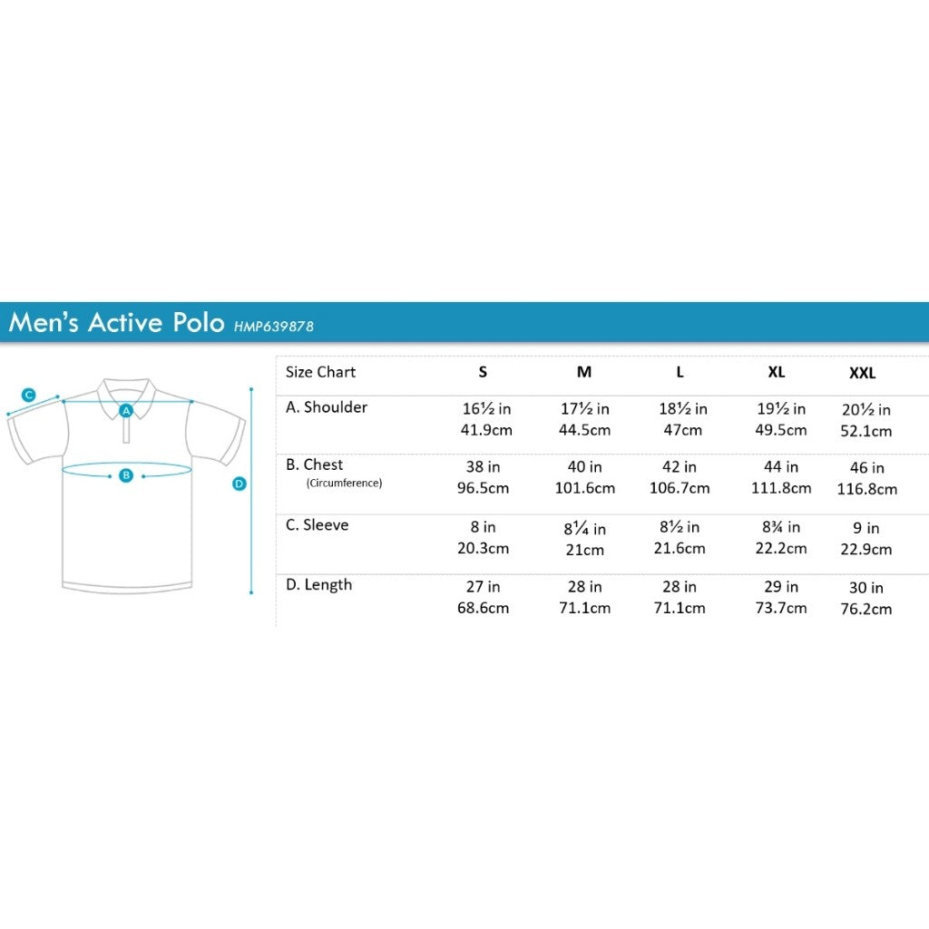 Men Active Polo With Dog Logo | HMP639878