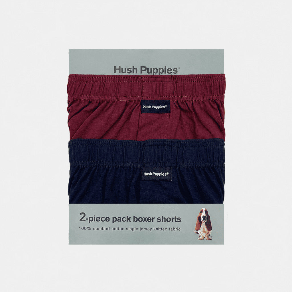 2pcs Men's Knit Boxer Shorts | Combed Cotton | HMX733055