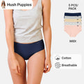 Flower Print Cotton Spandex Midi 5pcs Ladies Panties HLU449221