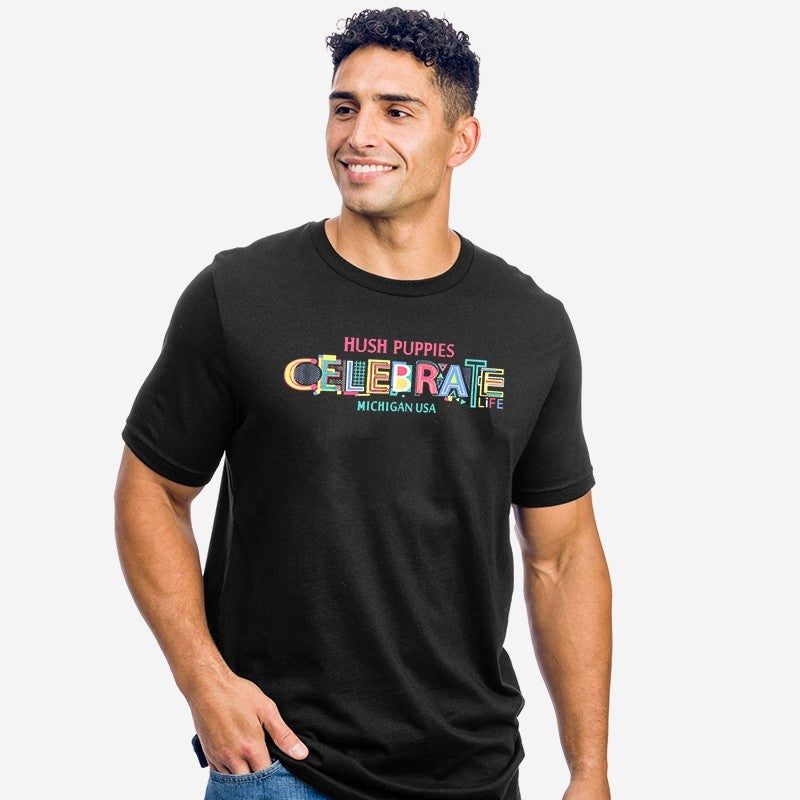 Men's Round Neck Couple Graphic Tee | 100% Cotton | HMT368804