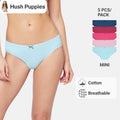 Cotton Spandex Mini 5pcs Ladies Panties HLU008883