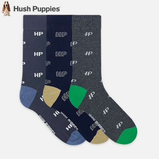 3prs Men Full Print Full Length Socks | Cotton Spandex | HMS479552