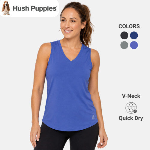 Ladies V-Neck Active Tank Top | Quick Dry | HLT579717