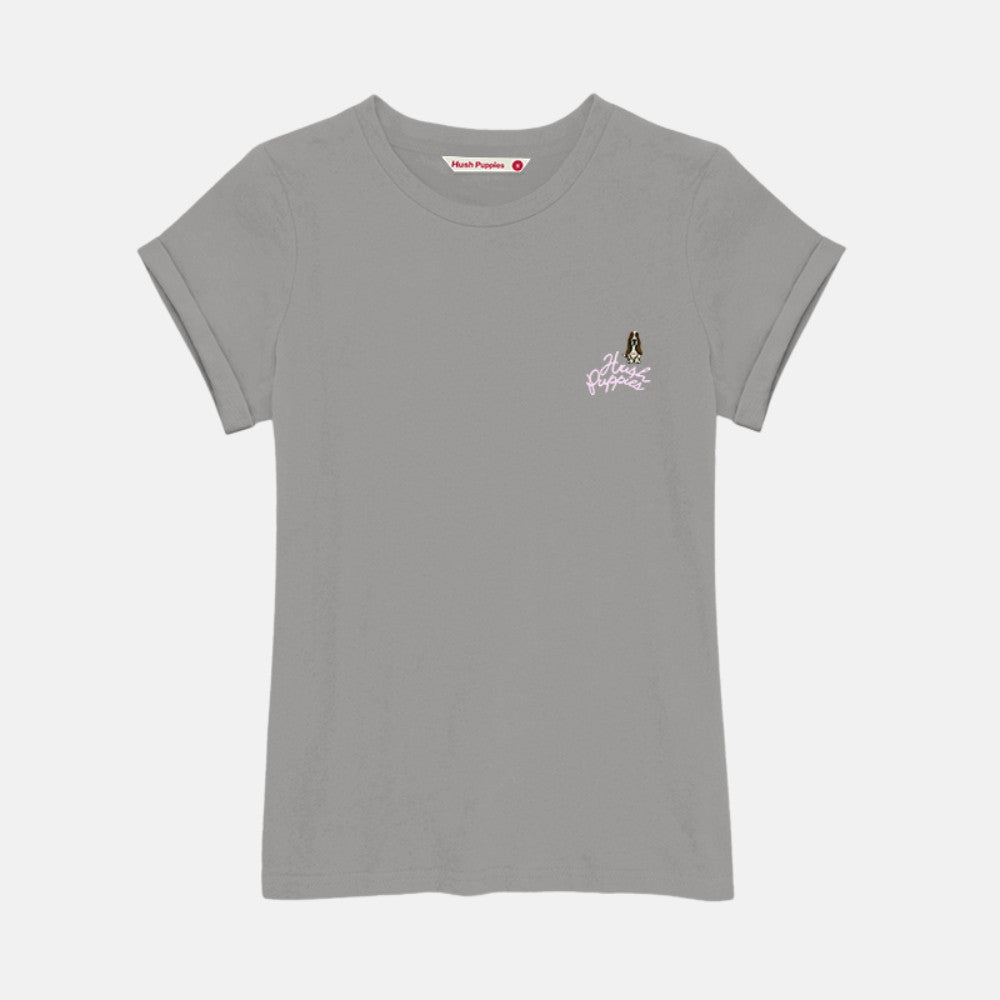 Ladies' Round Neck Basic Tee With Embroidery | A Line | HLT409441