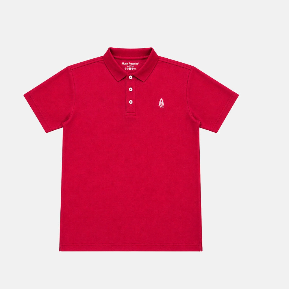 Men Active Polo With Dog Logo | HMP639878