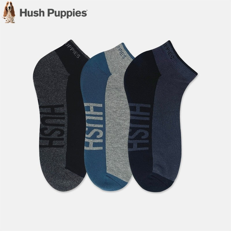 3prs Men Half Terry Ankle Socks | Cotton Elastane | HMS907748