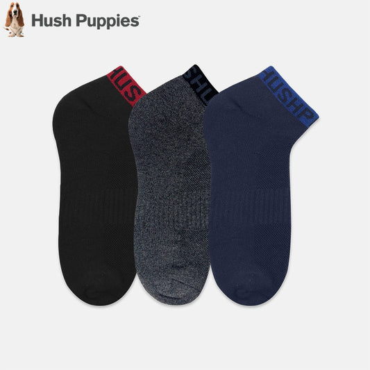 3prs Men Half Terry Ankle Socks | Cotton Elastane | HMS907749