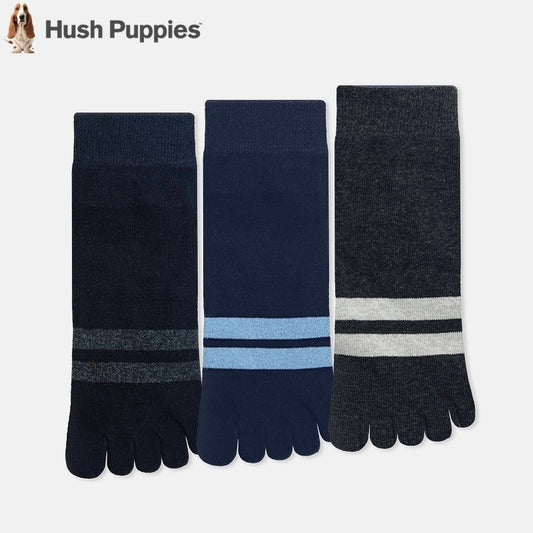 3prs Men Ankle Length Toe Socks | Cotton Elastane | HMS459336