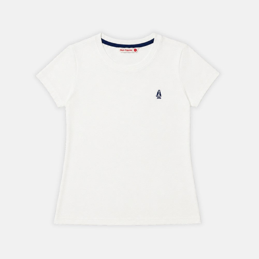 Women's Round Neck Basic Tee | 100% Cotton | HLT619865