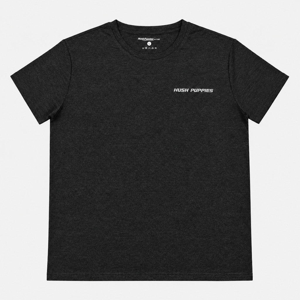 Men's Round Neck Heather Active Tee | Quick Dry | HMT651015