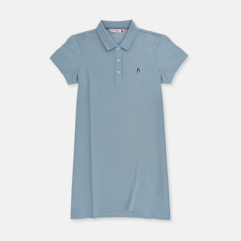 Ladies' Polo Dress With Small Dog Embroidery | HLD579812