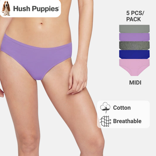 Cotton Spandex Hipster 5pcs Ladies Panties HLU008957
