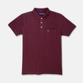 Men's Knit Basic Polo With Embroidery on Pocket | 100% Cotton | HMP601364