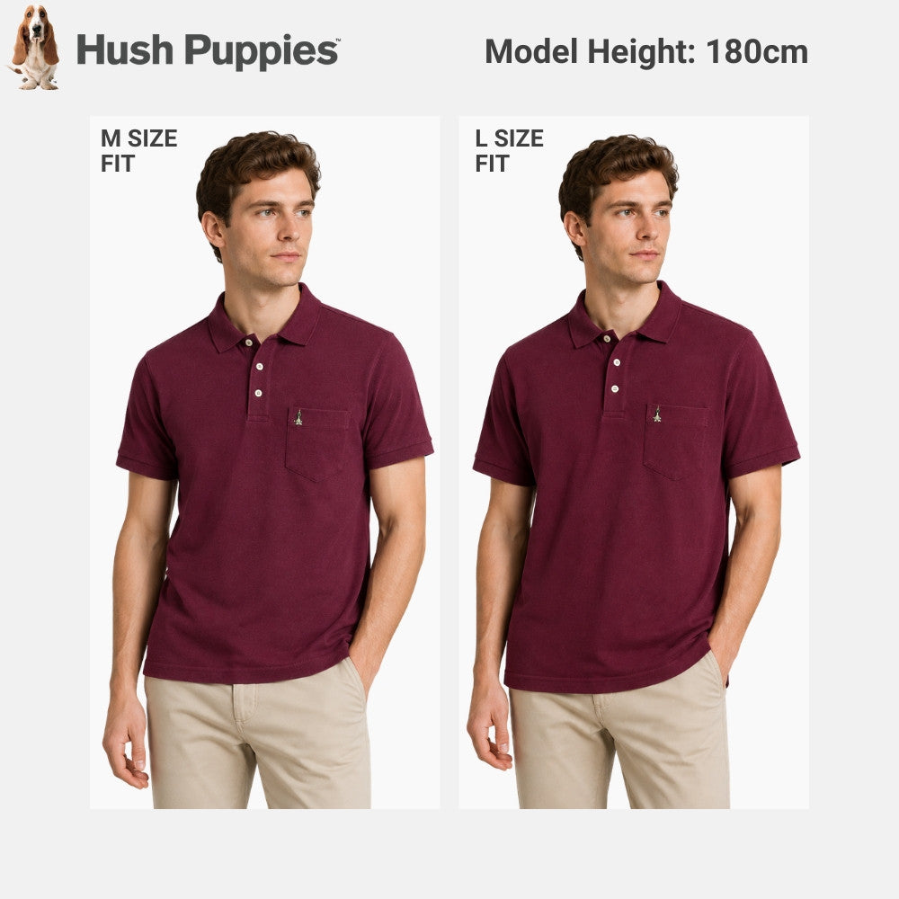 Men's Knit Basic Polo With Embroidery on Pocket | 100% Cotton | HMP601364