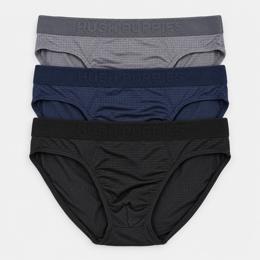 3pcs Men's Superfine Mini Briefs | Microfiber Elastane | HMB671040