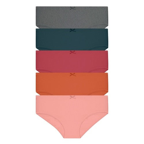Cotton Spandex Midi 5pcs Ladies Panties HLU008885