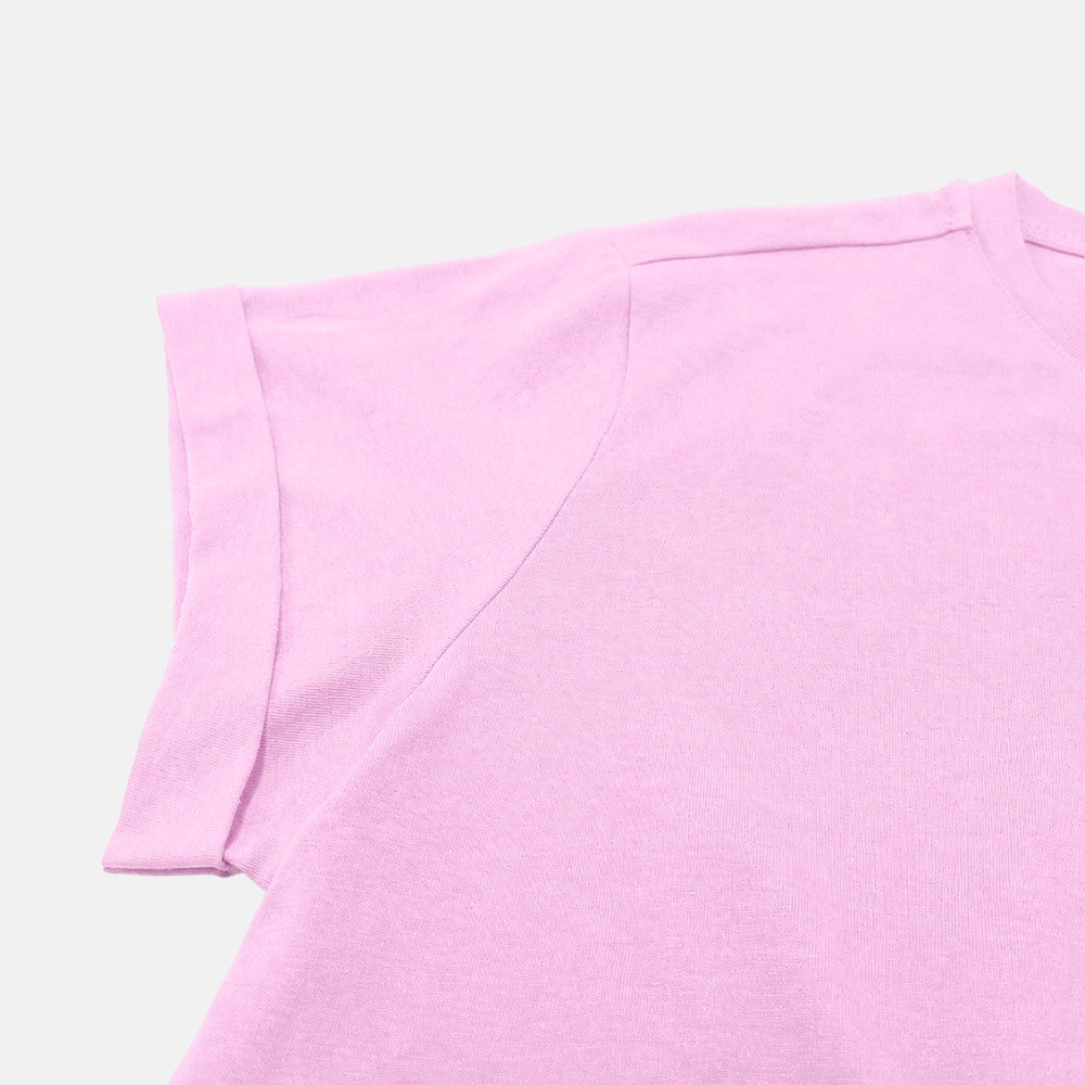 Ladies' Round Neck Basic Tee With Embroidery | A Line | HLT409441