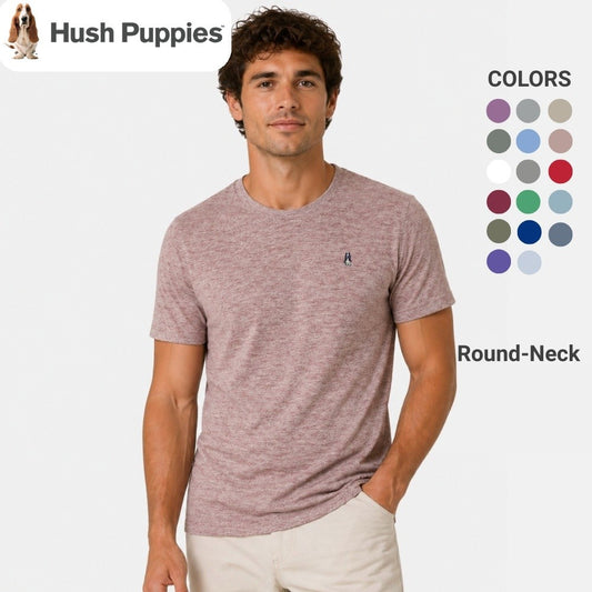 Men's Round-Neck Tee Melange | Cotton | HMT409418