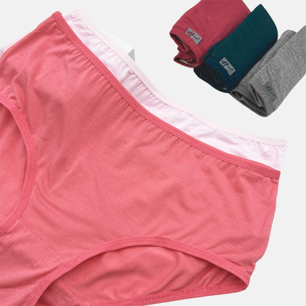 Bamboo Midi 5pcs Ladies Panties HLU409023