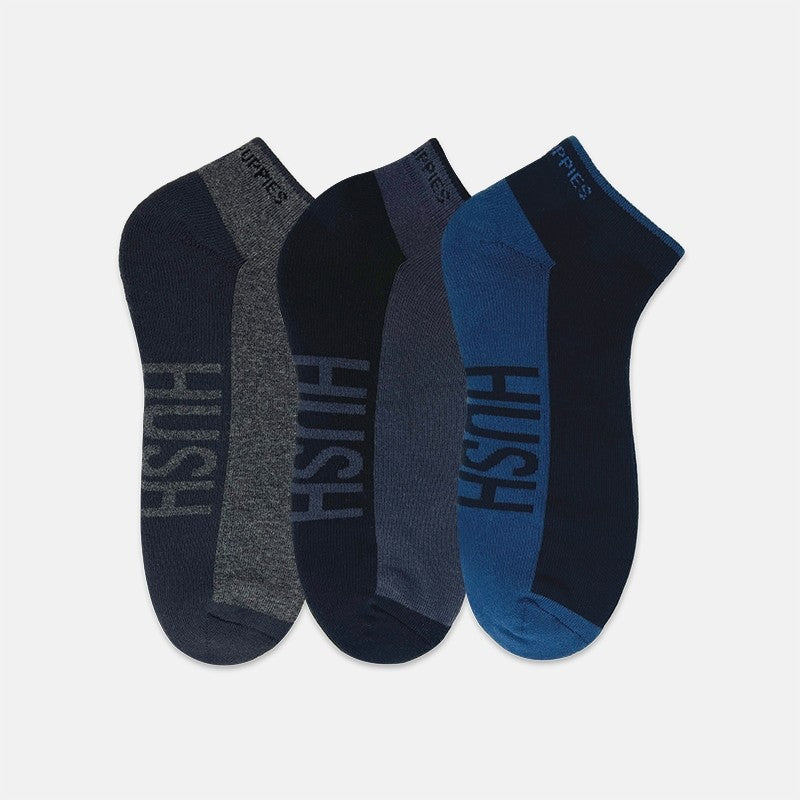3prs Men Half Terry Ankle Socks | Cotton Elastane | HMS907748
